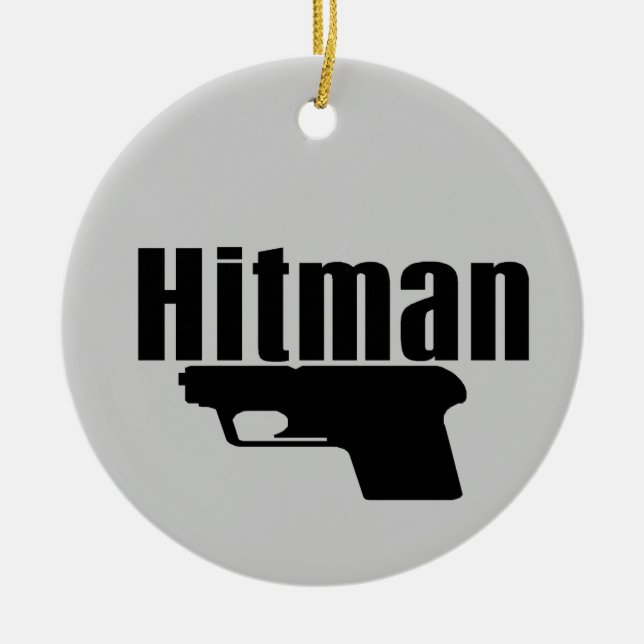 Ornamento De Cerâmica hitman (Frente)