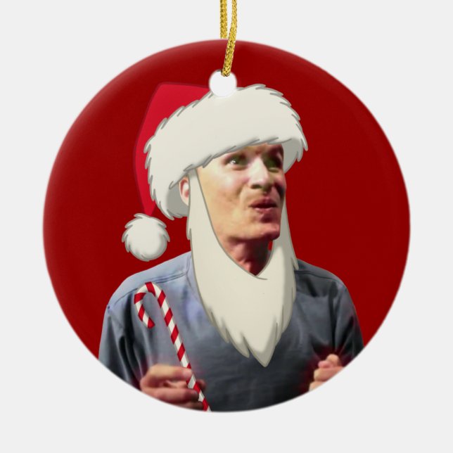 ORNAMENTO DE CERÂMICA HO HO DE HO! (Frente)