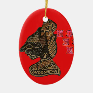 Ornamento De Cerâmica Ho Ho! Feliz Natal Indonésia Jakarta