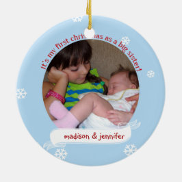 Ornamento De Cerâmica Ho Ho Ho 1rua Natal como foto personalizada da Big
