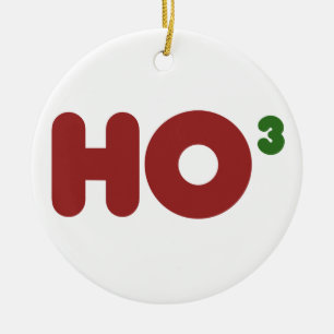 Ornamento De Cerâmica Ho ho ho humor de natal