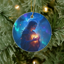 Ornamento De Cerâmica Hold your heart forever, I miss you, sympathy  