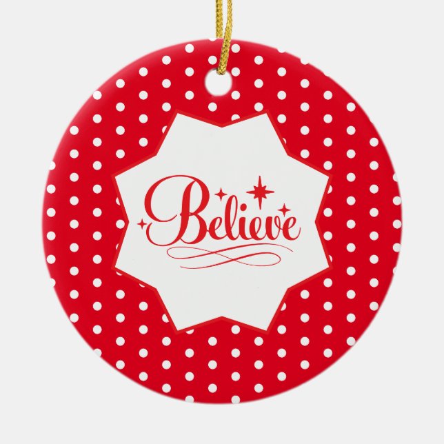 Ornamento De Cerâmica Holiday (Frente)