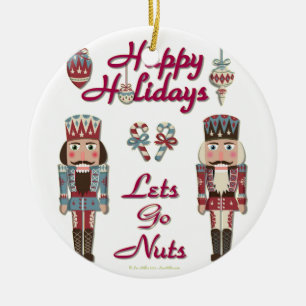 Ornamento De Cerâmica Holiday Nutcracker deixa Loucos