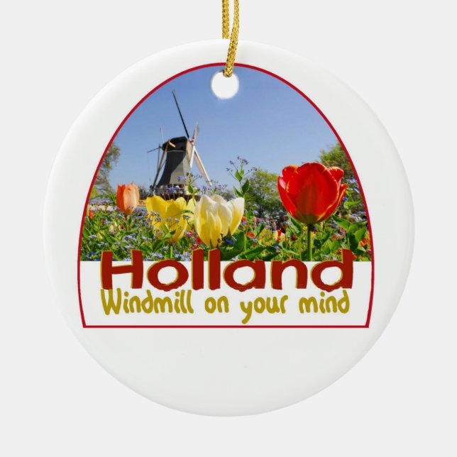 ORNAMENTO DE CERÂMICA HOLLAND (Frente)