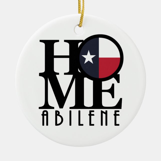 Ornamento De Cerâmica HOME Abilene (Frente)
