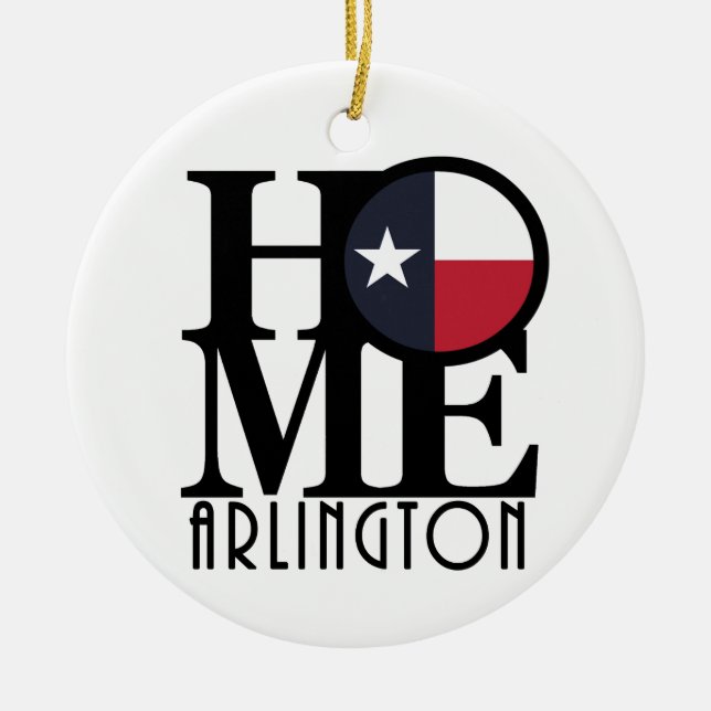 Ornamento De Cerâmica HOME Arlington TX (Frente)
