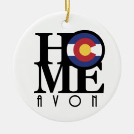 Ornamento De Cerâmica Home Avon CO