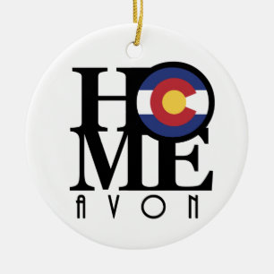 Ornamento De Cerâmica Home Avon CO