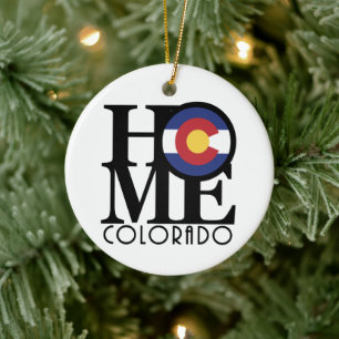 Ornamento De Cerâmica HOME Colorado