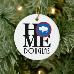 Ornamento De Cerâmica HOME Douglas Wyoming