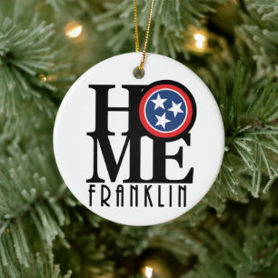 Ornamento De Cerâmica HOME Franklin Tennessee