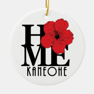 Ornamento De Cerâmica HOME Kaneohe Red Hibiscus