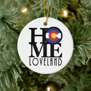 Ornamento De Cerâmica HOME Loveland Colorado