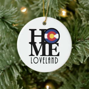 Ornamento De Cerâmica HOME Loveland Colorado