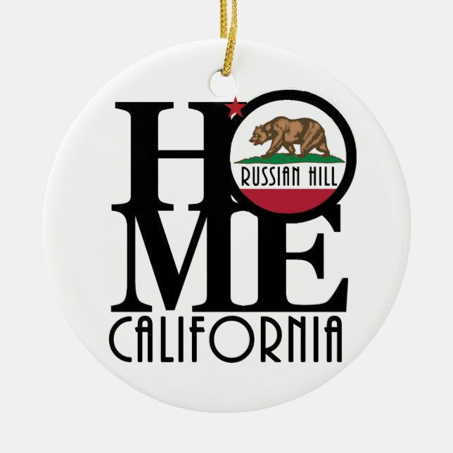 Ornamento De Cerâmica HOME Russian Hill (Frente)