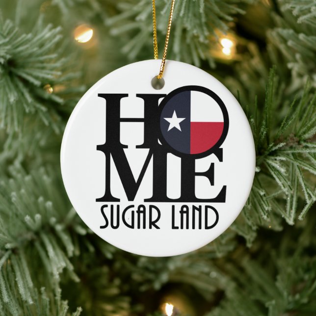 Ornamento De Cerâmica HOME Sgar Land Texas (Árvore)