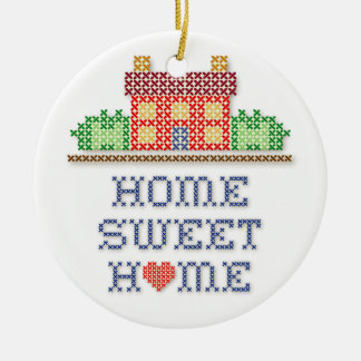 Ornamento De Cerâmica Home Sweet Home