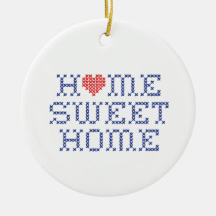 Ornamento De Cerâmica Home Sweet Home Cerâmica Ornament