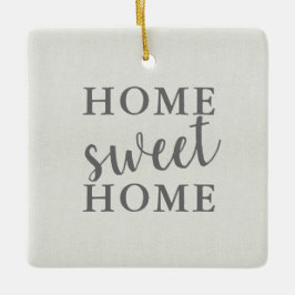 Ornamento De Cerâmica Home Sweet Home Nosso Primeiro Natal