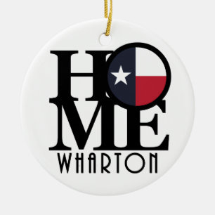 Ornamento De Cerâmica HOME Wharton Texas