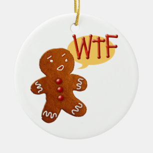 Ornamento De Cerâmica Homem de pão-de-espécie WTF
