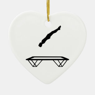 Ornamento De Cerâmica Homem do trampolim