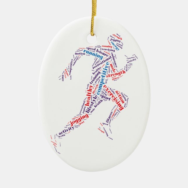 Ornamento De Cerâmica Homem fugitivo (Frente)