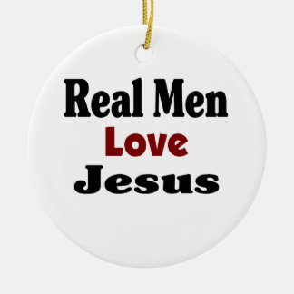 Ornamento De Cerâmica Homens Reais adoram Jesus