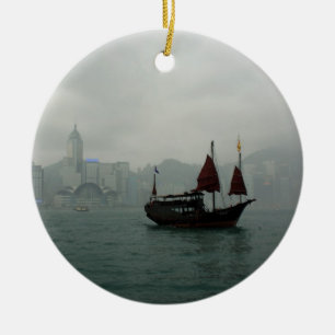 Ornamento De Cerâmica Hong Kong