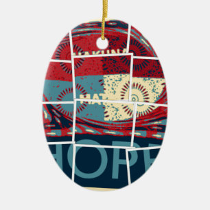 Ornamento De Cerâmica Hope Hakuna Matata