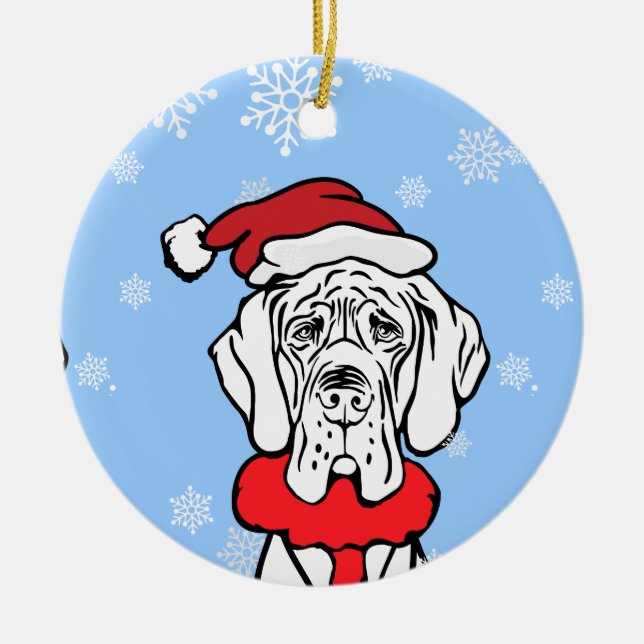 Ornamento De Cerâmica Hora de Natal (Frente)