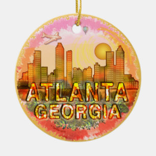 Ornamento De Cerâmica Horizonte de Atlanta