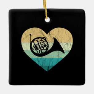 Ornamento De Cerâmica Horn Player ama Horn French Horn