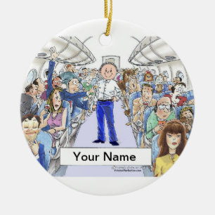 Ornamento De Cerâmica Hospedeiros de bordo - homem