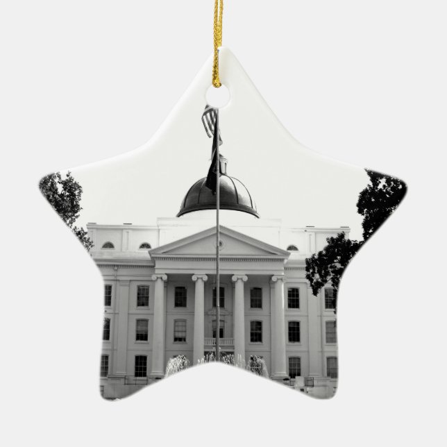 ORNAMENTO DE CERÂMICA HOSPITAL DO ESTADO CENTRAL - MILLEDGEVILLE, (Frente)