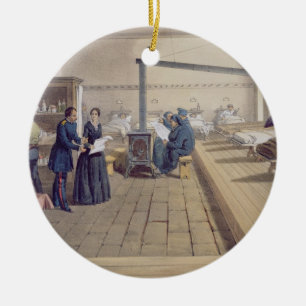 Ornamento De Cerâmica Hospital em Scutari, detalhe de Florença