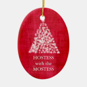 Ornamento De Cerâmica Hostess com o Natal Mostess