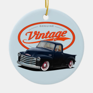 Ornamento De Cerâmica Hot rod do vintage