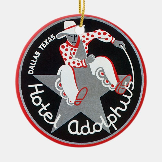 Ornamento De Cerâmica Hotel Adolphus, Dallas, Texas (Frente)