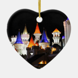 Ornamento De Cerâmica Hotel Castle Las Vegas Jogando Vegas Colorida