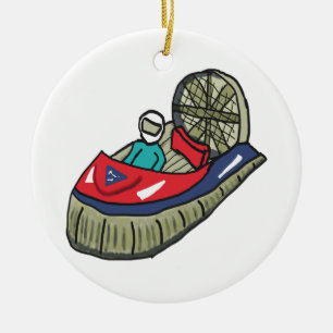 Ornamento De Cerâmica Hovercraft