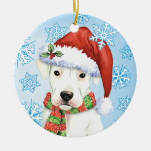 Ornamento De Cerâmica Howliday feliz Dogo