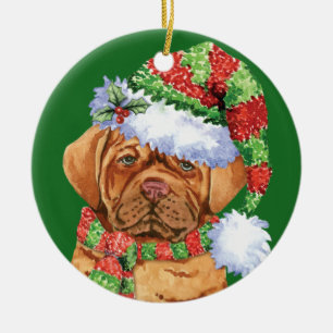 Ornamento De Cerâmica Howlidays feliz Dogue