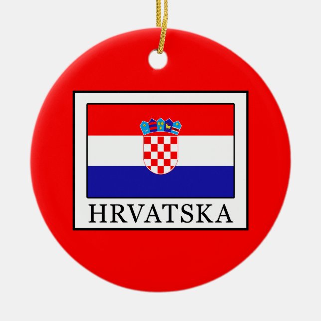Ornamento De Cerâmica Hrvatska (Frente)