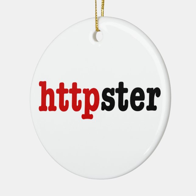 Ornamento De Cerâmica httpster (Esquerda)