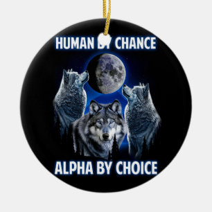Ornamento De Cerâmica Humano Por Chance Alpha Por Escolha Paroday Alpha