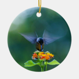 Ornamento De Cerâmica Hummingbird Angel Wings Ornament