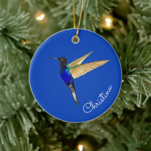 Ornamento De Cerâmica Hummingbird Personalizado
