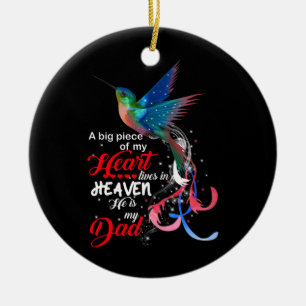 Ornamento De Cerâmica Hummingbird Um grande pedaço do meu coração viv